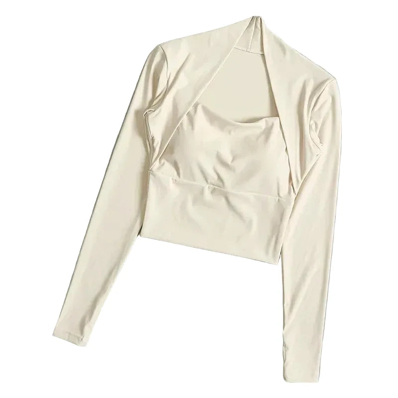 Elegant Long Sleeve Yoga Workout Top