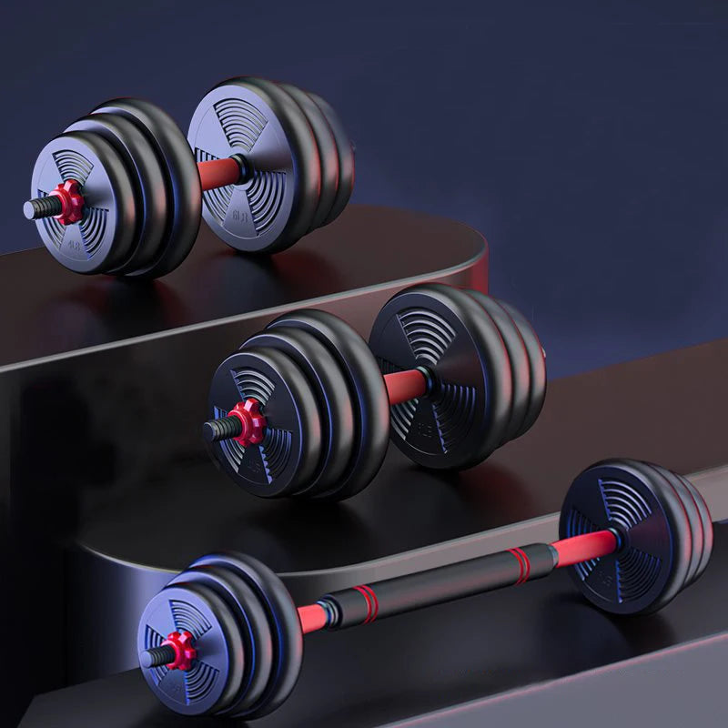 Adjustable Dumbbell & Barbell Home Gym Set 5lbs – 44lbs