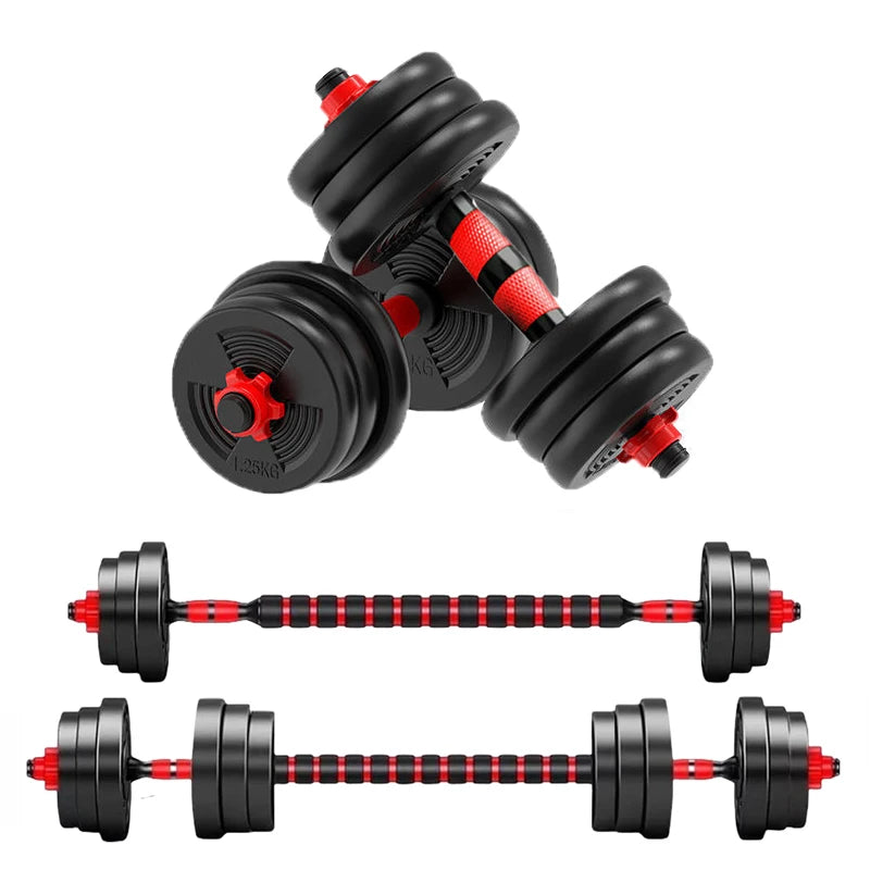 Adjustable Dumbbell & Barbell Home Gym Set 5lbs – 44lbs