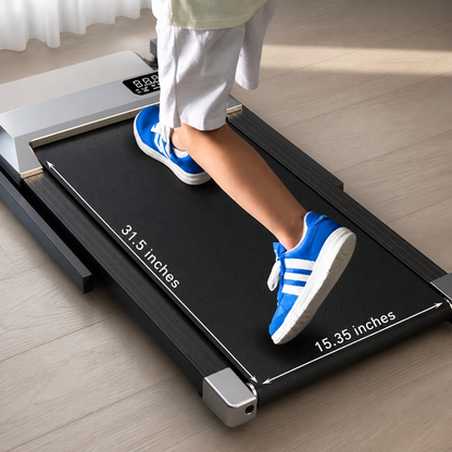 Portable Walking Pad Treadmill, 2.5HP with Remote