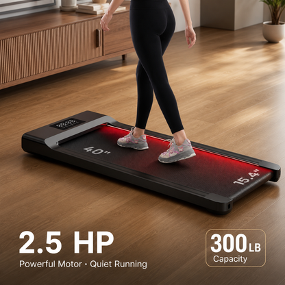 Portable Walking Pad Treadmill, 2.5HP with Remote
