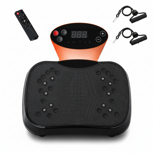 Portable Vibration Plate with Resistance Bands
