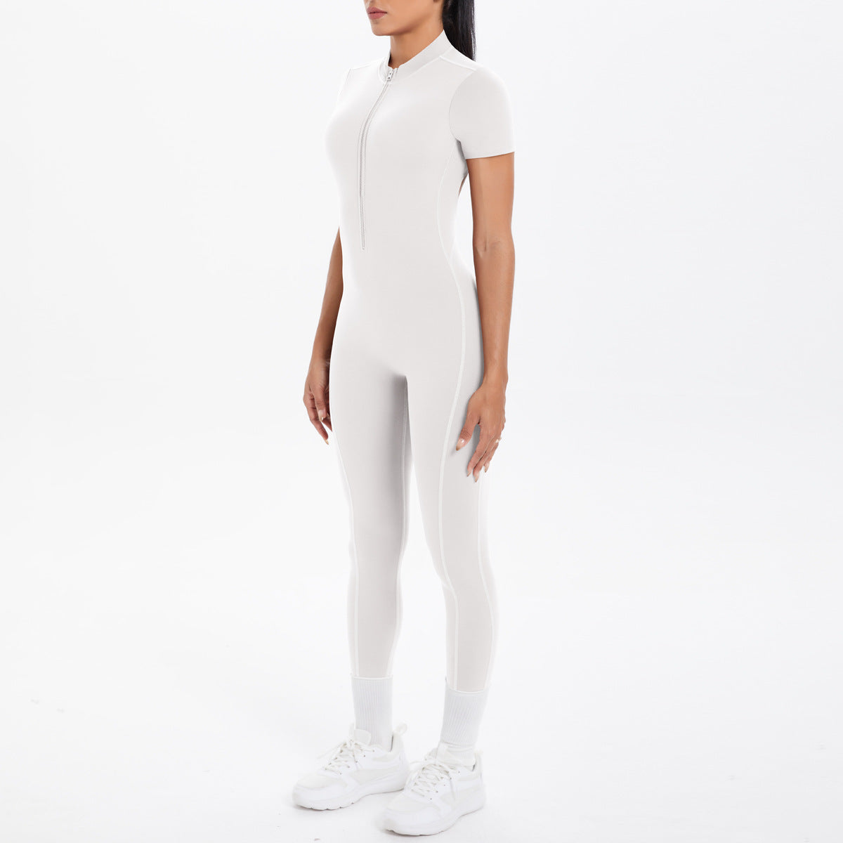 Women's Backless Scrunch Jumpsuit – Seamless Push-Up Yoga & Workout One-Piece