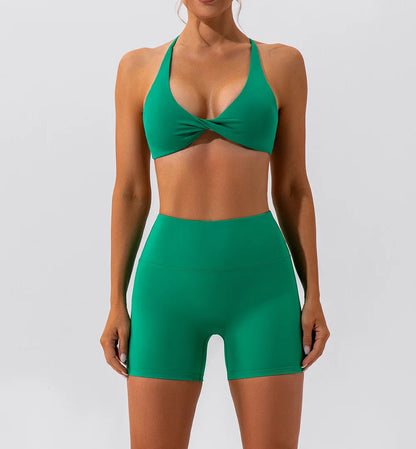 Criss-Cross Back Sports Bra Workout Top