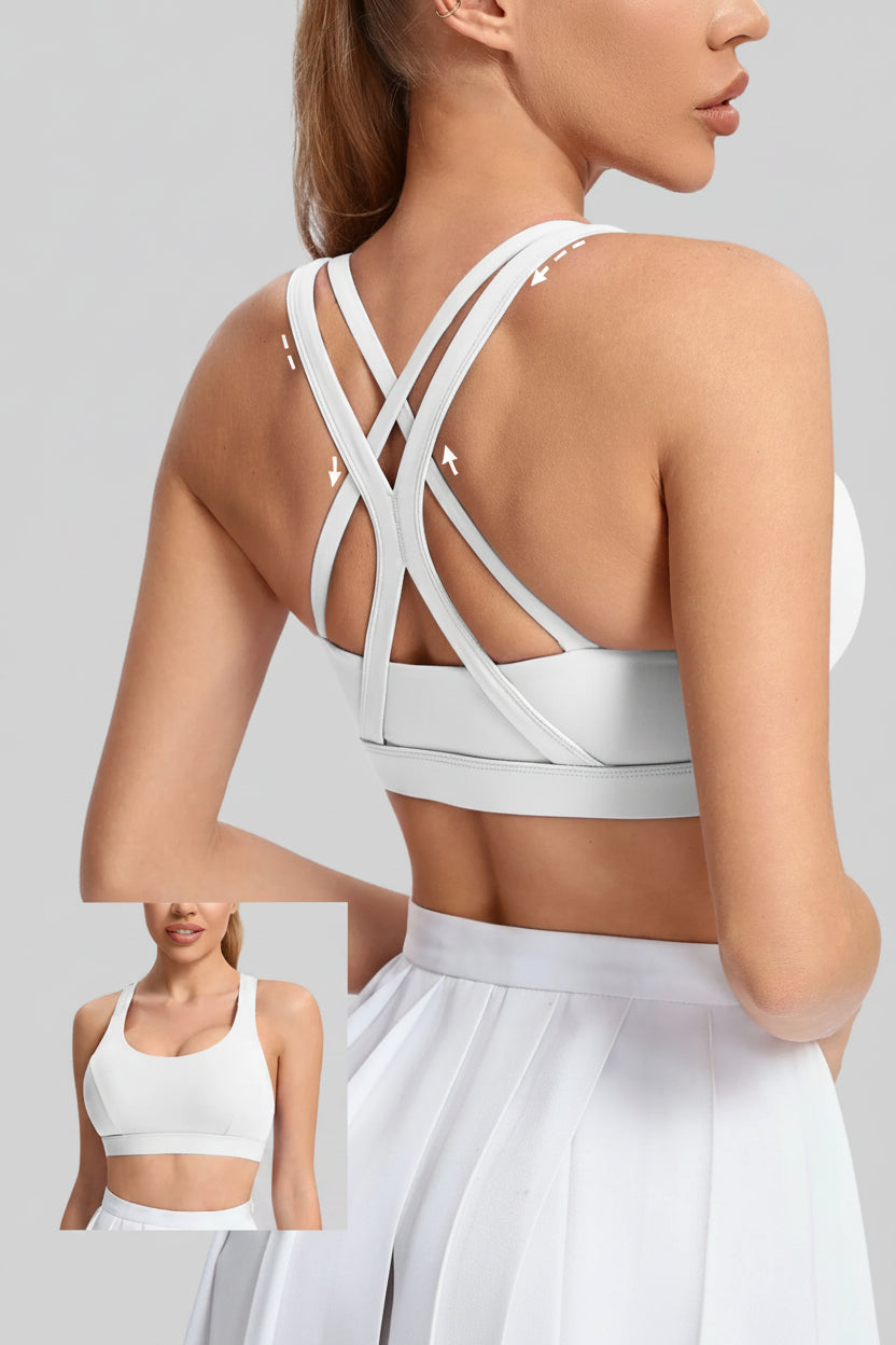 Cross-Back Sculpt Sports Bra