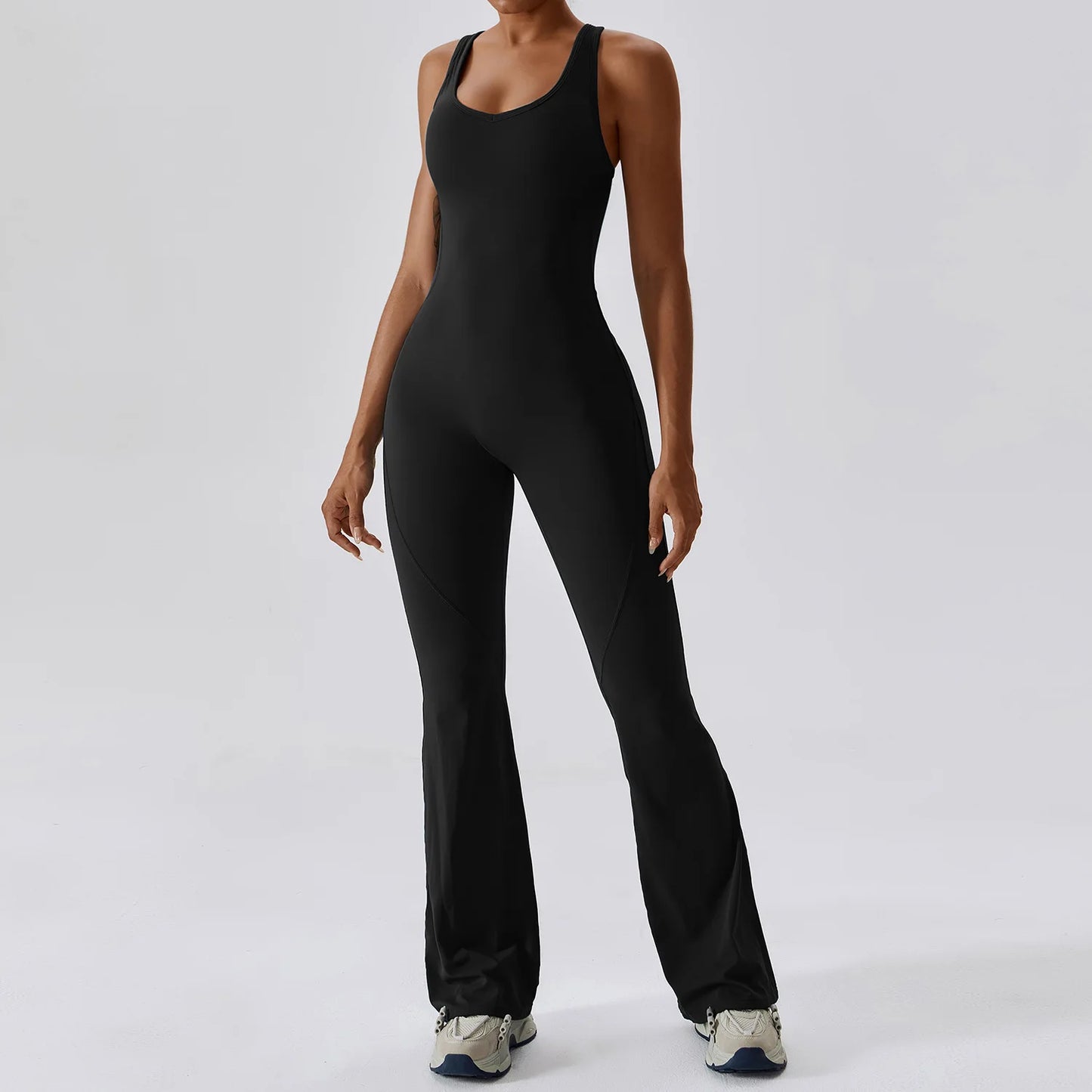 Women's Seamless Fitness Jumpsuit – Stretch One-Piece Yoga & Workout Romper