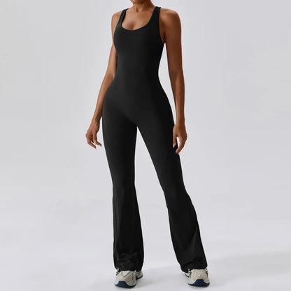Women's Seamless Fitness Jumpsuit – Stretch One-Piece Yoga & Workout Romper