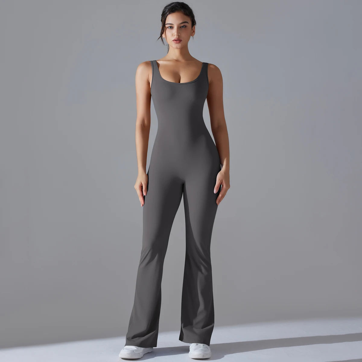V-Back Sculpting Workout Jumpsuit