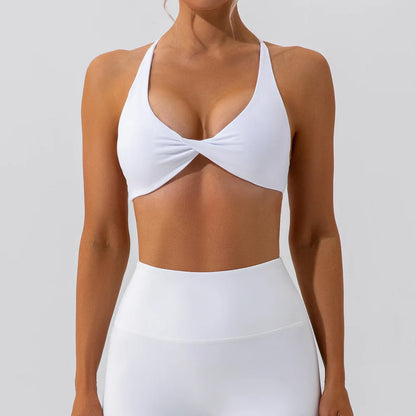 Criss-Cross Back Sports Bra Workout Top