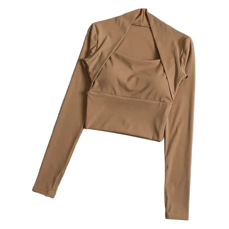 Elegant Long Sleeve Yoga Workout Top