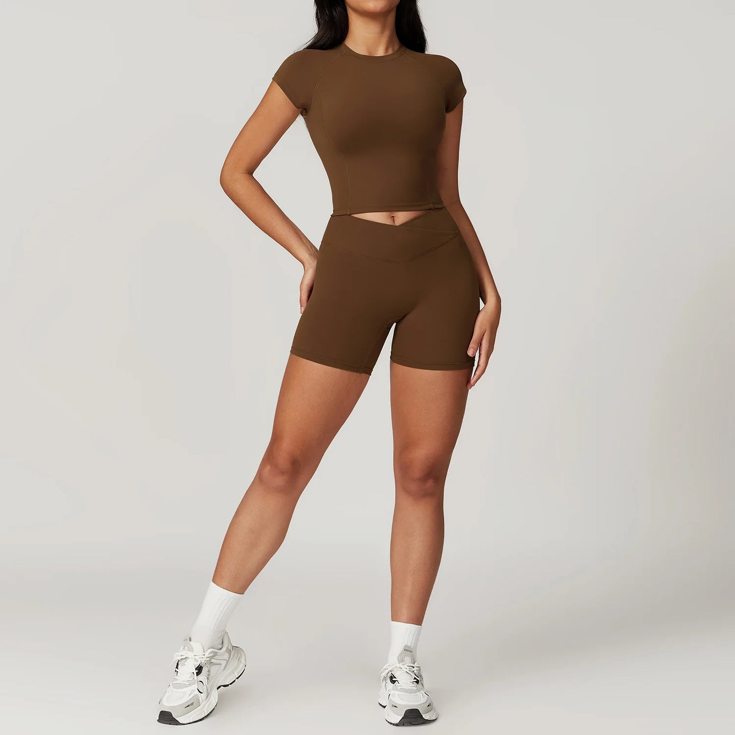 Sculpt & Move 2-Piece Short Sleeve Activewear Set
