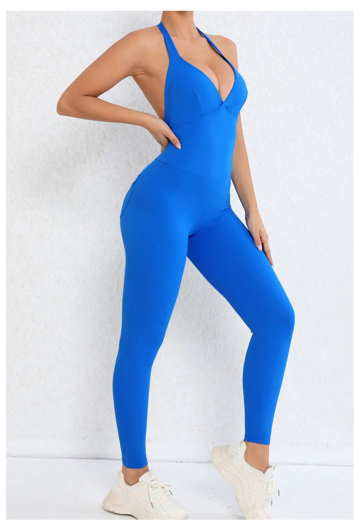 Backless Sculpting Gym Jumpsuit