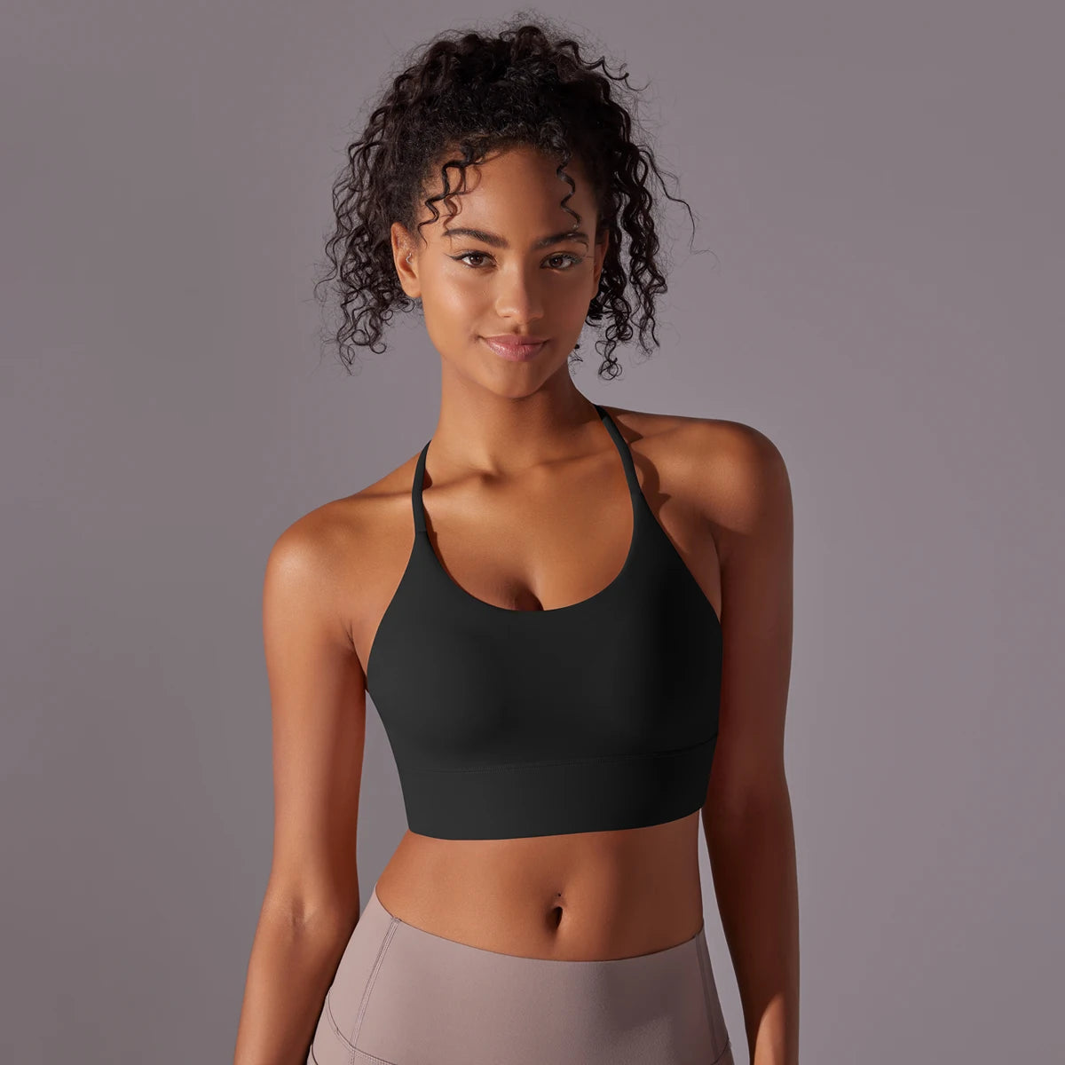 Backless Push-Up Sports Bra with Removable Pads