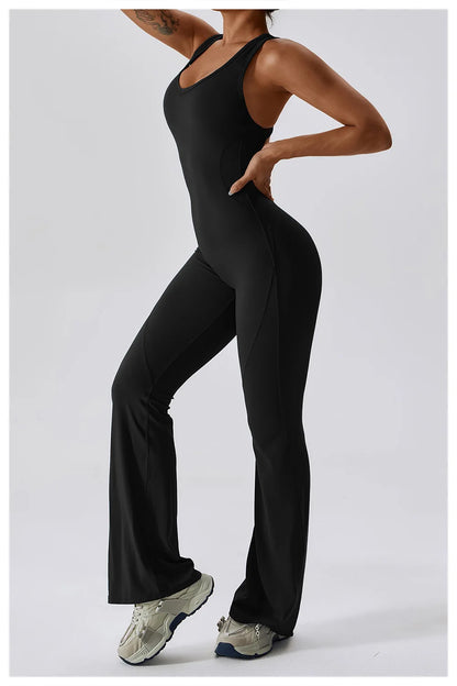 Women's Seamless Fitness Jumpsuit – Stretch One-Piece Yoga & Workout Romper