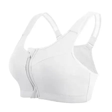 Quick-Dry Shockproof Sports Bra with Zipper