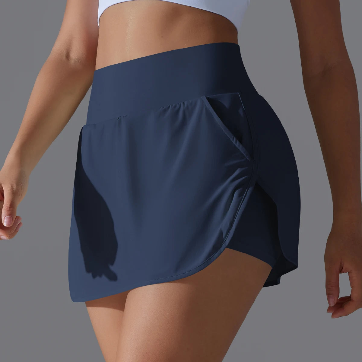 High-Waist Active Tennis Skirt