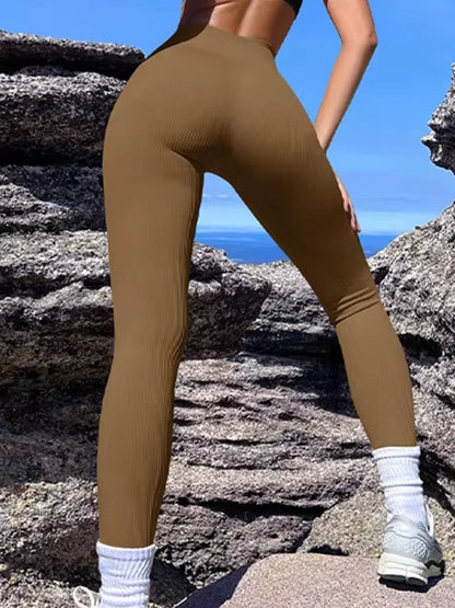 High-Waist Butt Lift Seamless Yoga Leggings