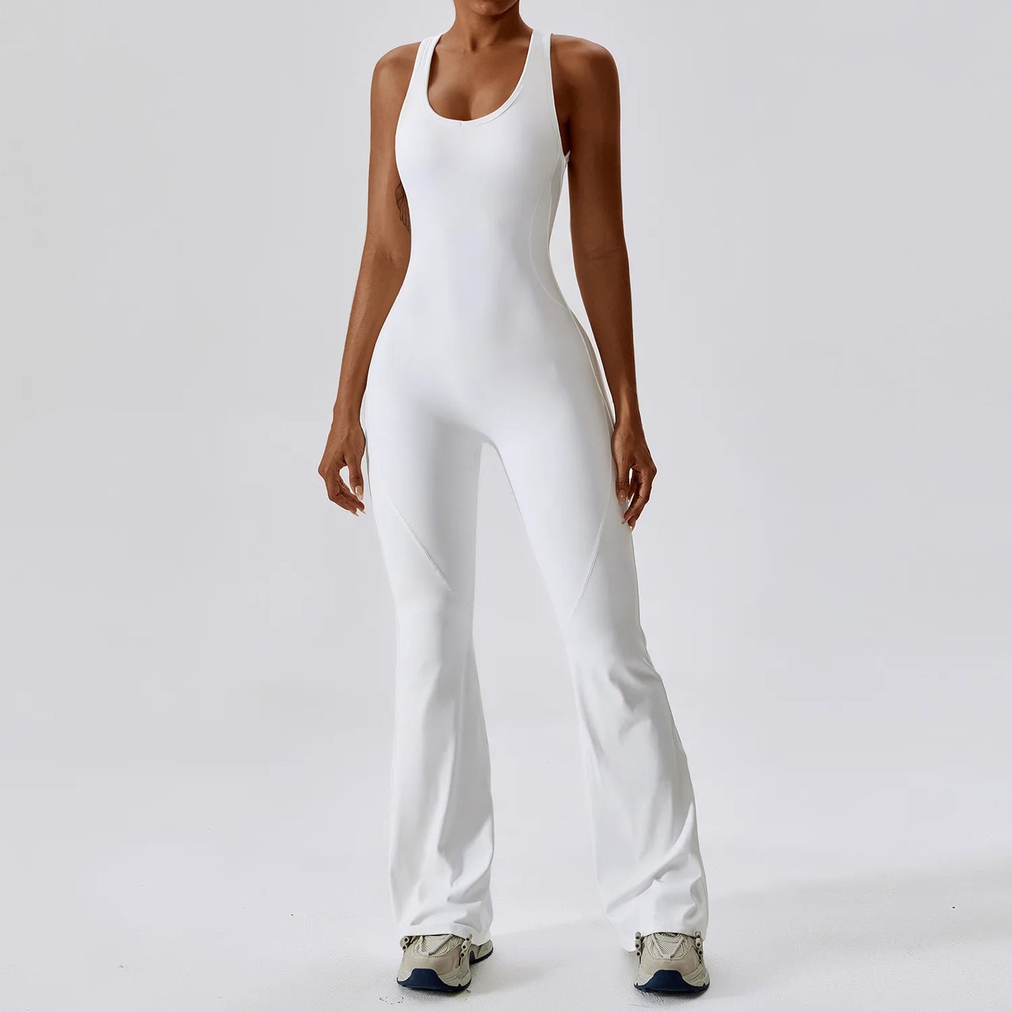 Women's Seamless Fitness Jumpsuit – Stretch One-Piece Yoga & Workout Romper