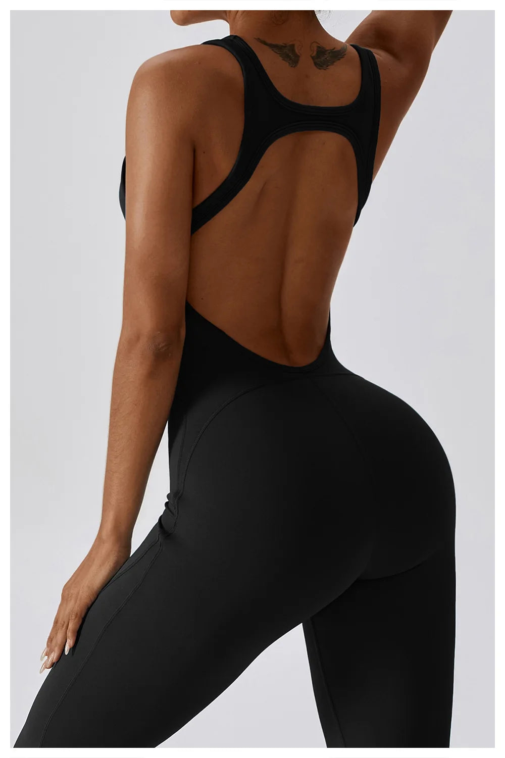 Women's Seamless Fitness Jumpsuit – Stretch One-Piece Yoga & Workout Romper