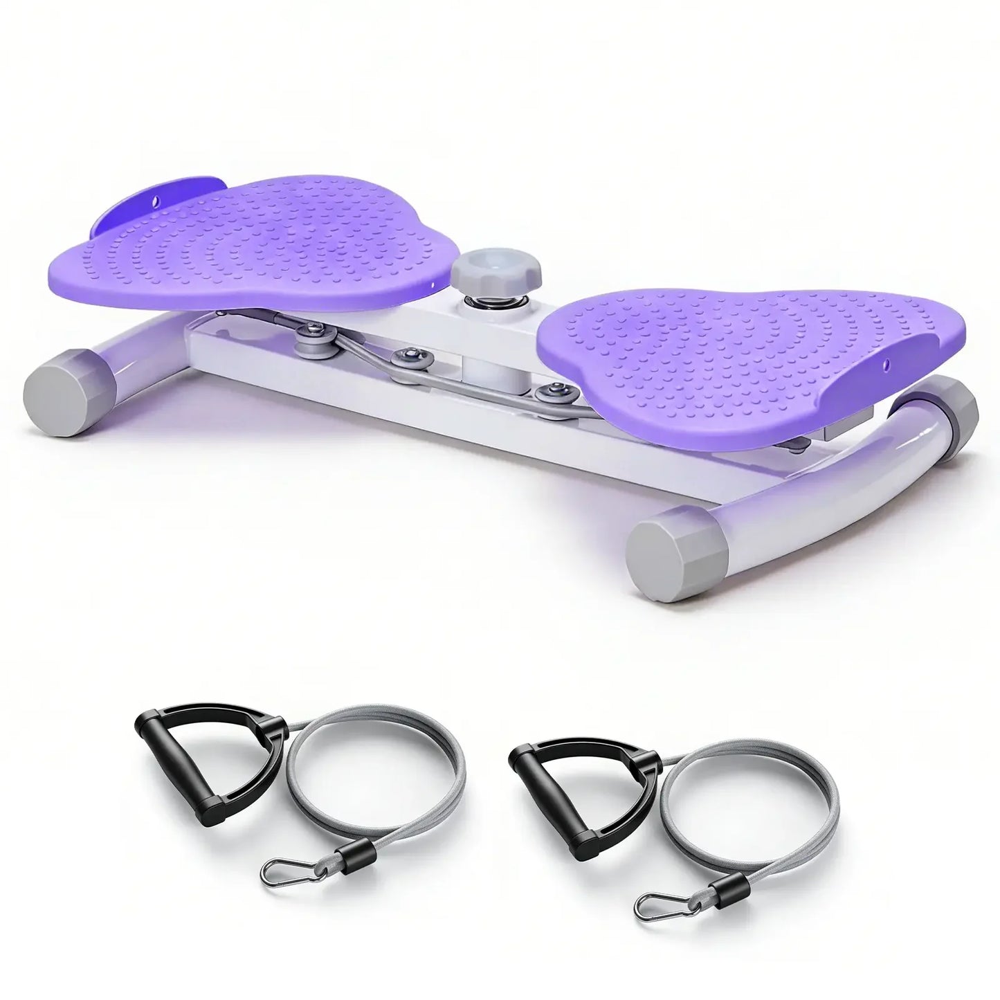 360° Waist Twister Board with Resistance Bands – Home Core & Full Body Workout Machine, 300 lb Capacity