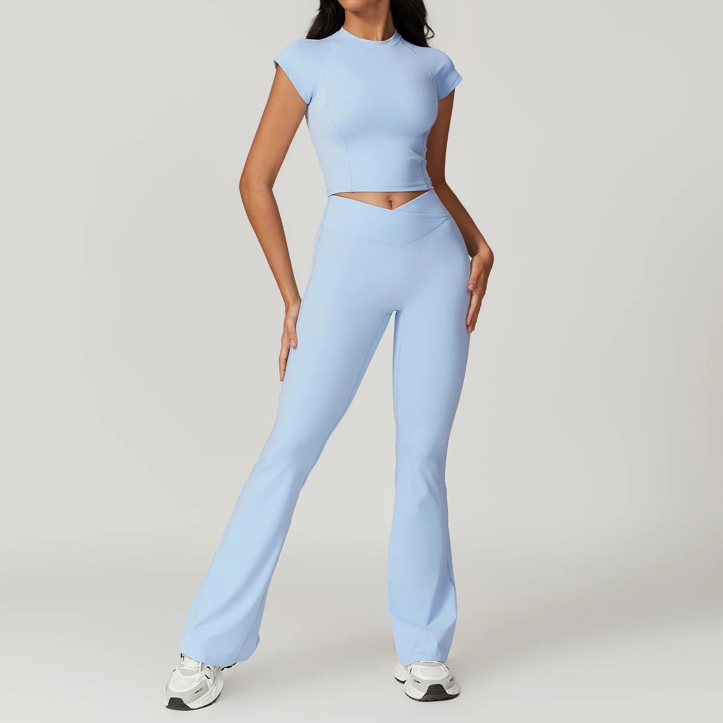 Sculpt & Move 2-Piece Short Sleeve Activewear Set
