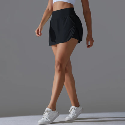 High-Waist Active Tennis Skirt