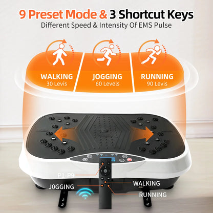 Portable Vibration Plate with Resistance Bands