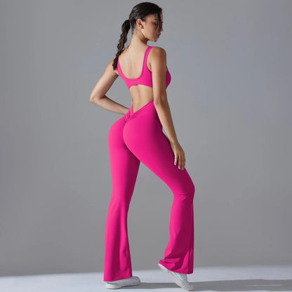 V-Back Sculpting Workout Jumpsuit