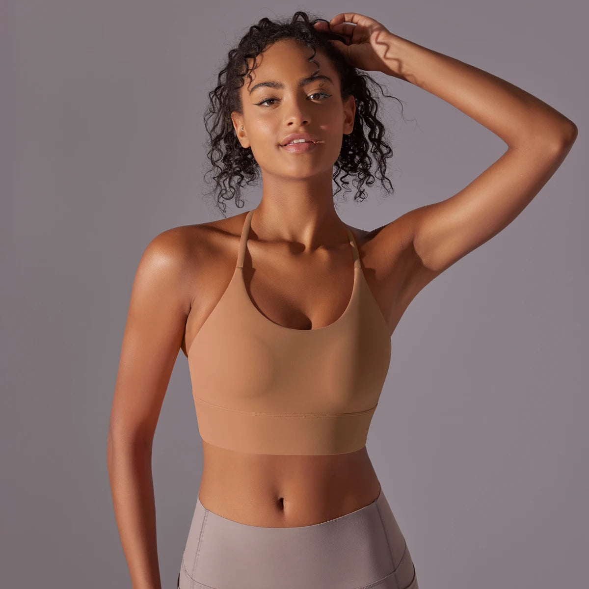 Backless Push-Up Sports Bra with Removable Pads