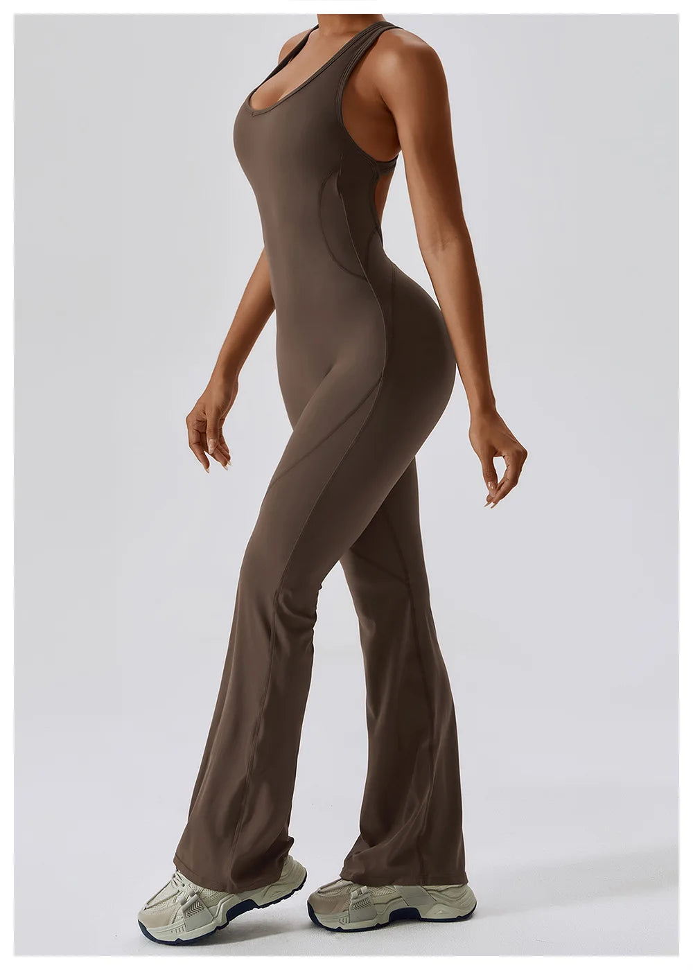 Women's Seamless Fitness Jumpsuit – Stretch One-Piece Yoga & Workout Romper