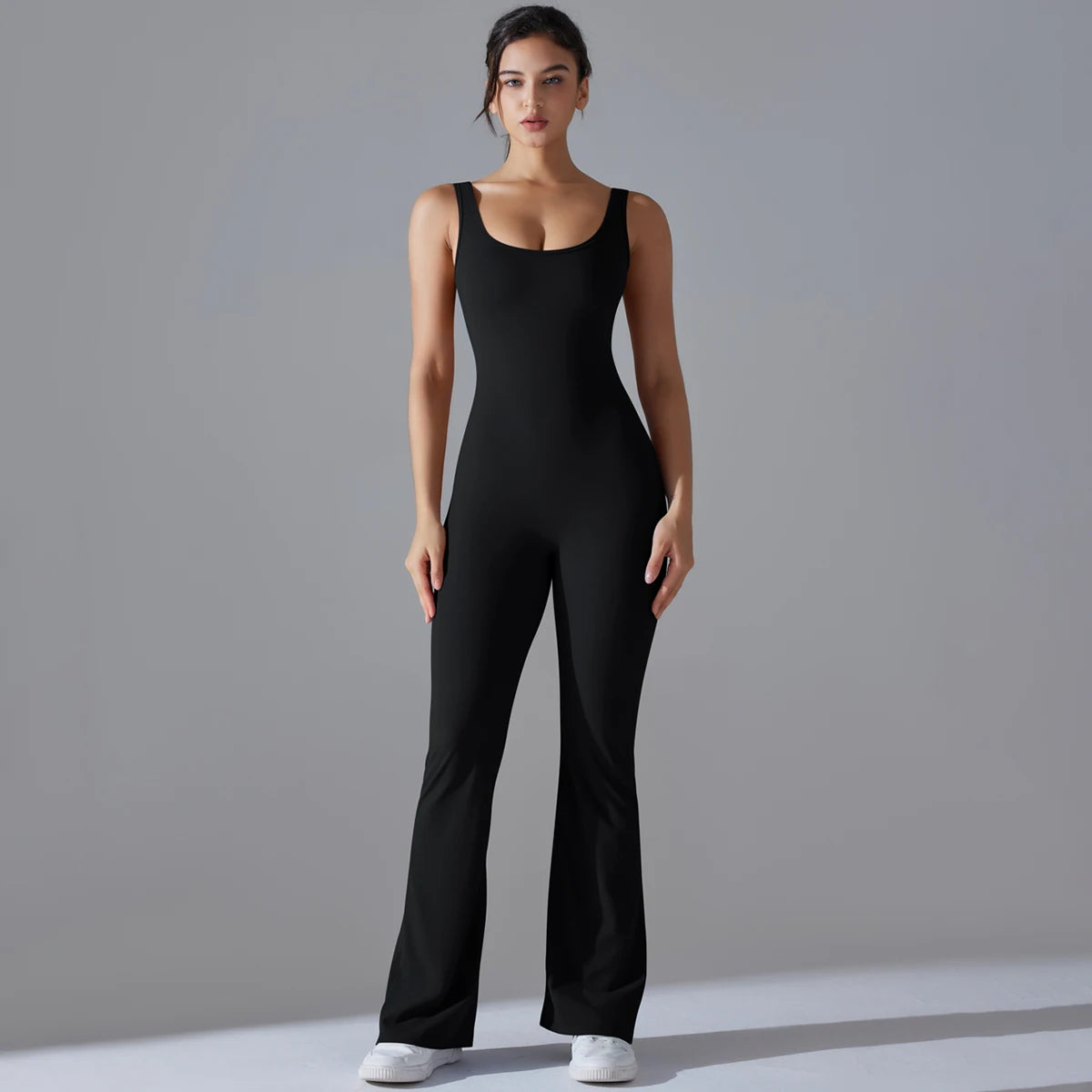 V-Back Sculpting Workout Jumpsuit