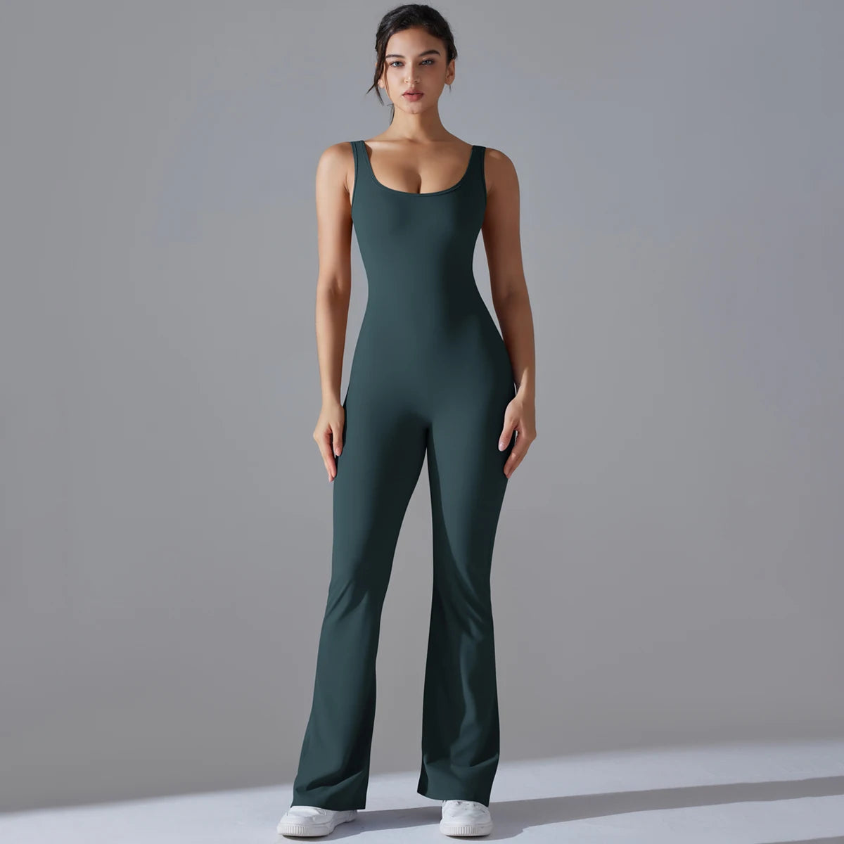 V-Back Sculpting Workout Jumpsuit