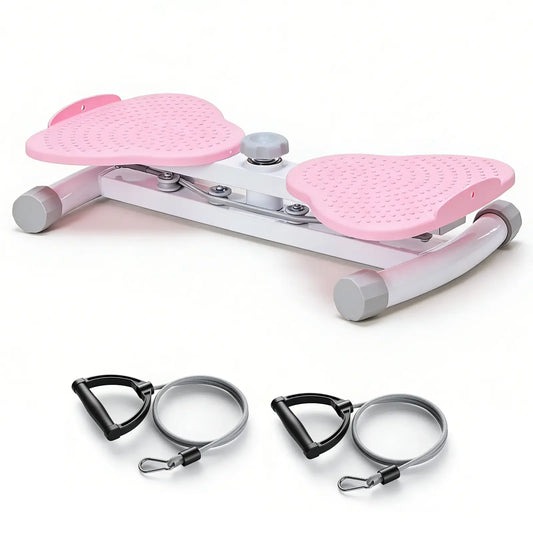 360° Waist Twister Board with Resistance Bands – Home Core & Full Body Workout Machine, 300 lb Capacity