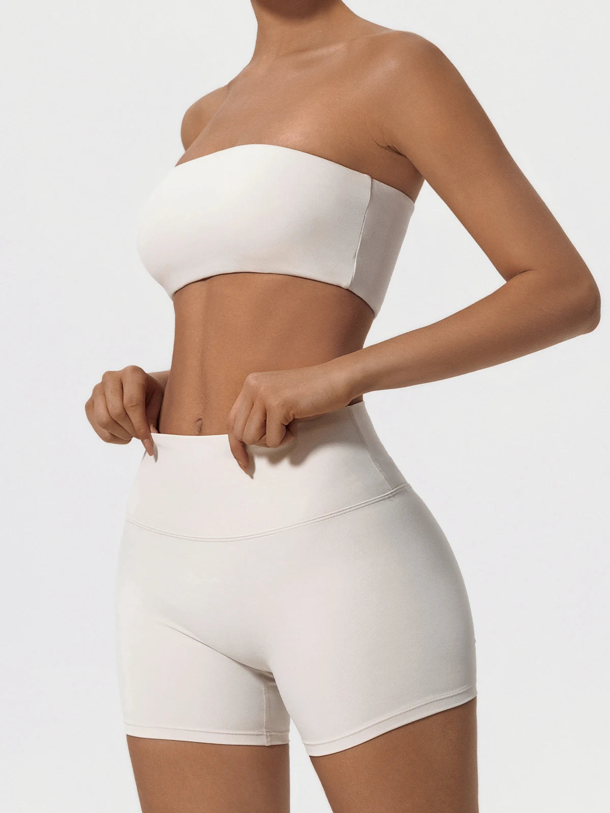 Strapless Two-Piece Workout Set