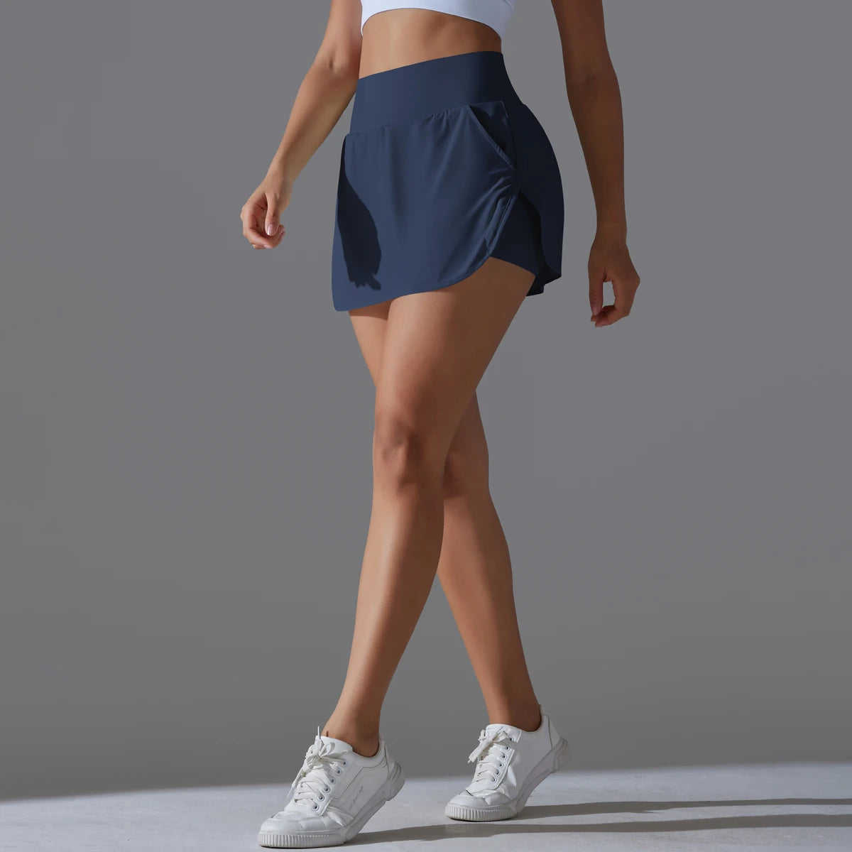 High-Waist Active Tennis Skirt
