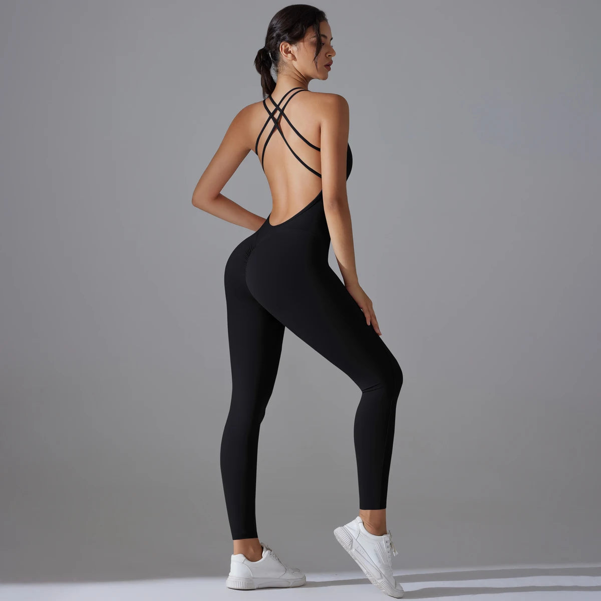 Women’s Backless Scrunch Jumpsuit