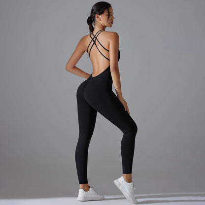 Women’s Backless Scrunch Jumpsuit