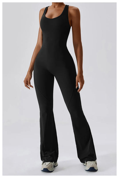 Women's Seamless Fitness Jumpsuit – Stretch One-Piece Yoga & Workout Romper