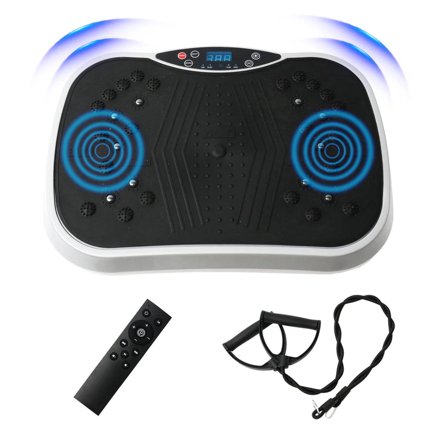 Portable Vibration Plate with Resistance Bands