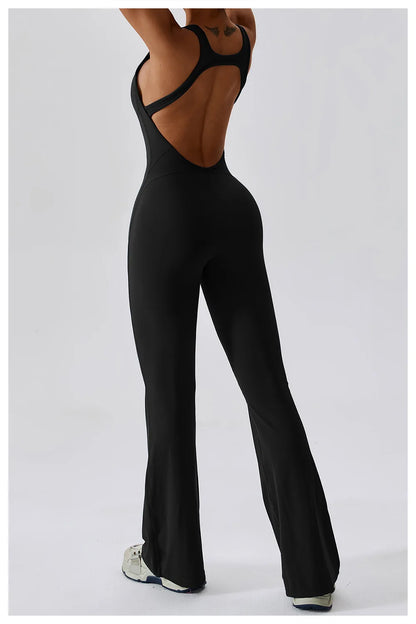 Women's Seamless Fitness Jumpsuit – Stretch One-Piece Yoga & Workout Romper