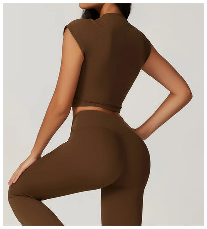 Sculpt & Move 2-Piece Short Sleeve Activewear Set