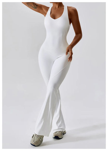 Women's Seamless Fitness Jumpsuit – Stretch One-Piece Yoga & Workout Romper