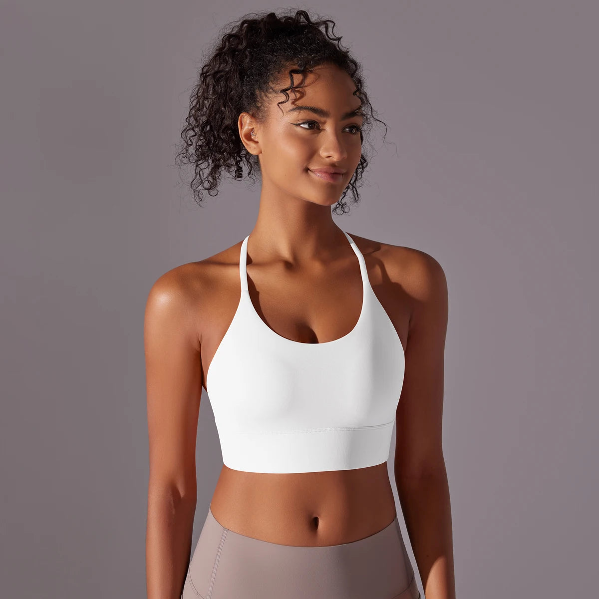 Backless Push-Up Sports Bra with Removable Pads