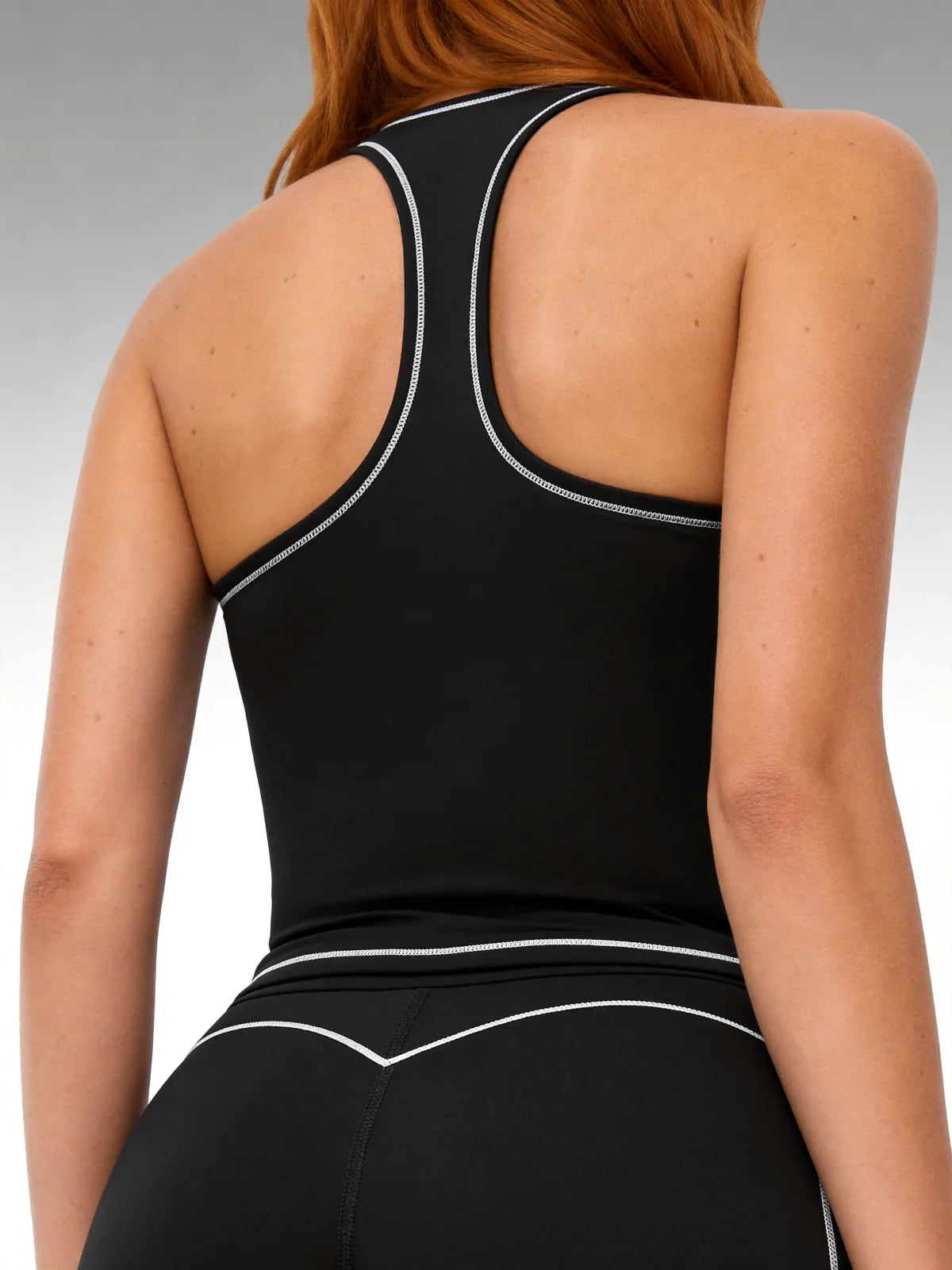 Women's Yoga Set – Racerback Tank & High-Waisted Workout Shorts