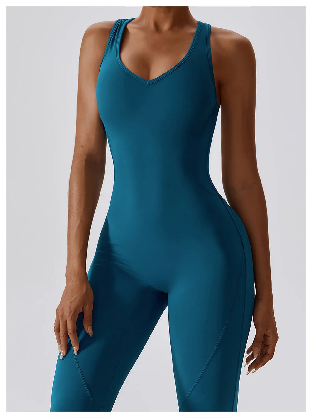Women's Seamless Fitness Jumpsuit – Stretch One-Piece Yoga & Workout Romper