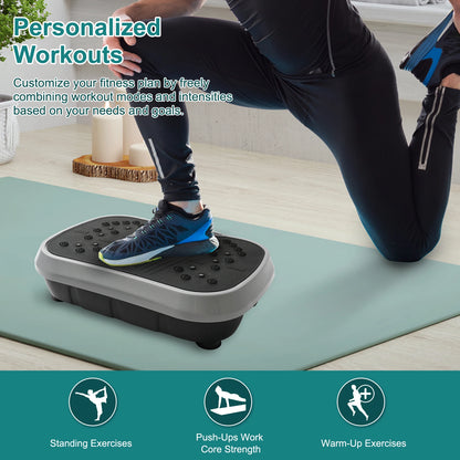 Portable Vibration Plate with Resistance Bands
