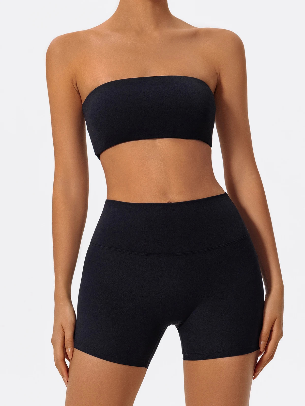 Strapless Two-Piece Workout Set