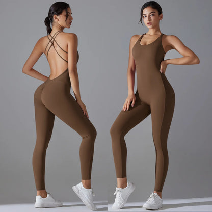 Women’s Backless Scrunch Jumpsuit