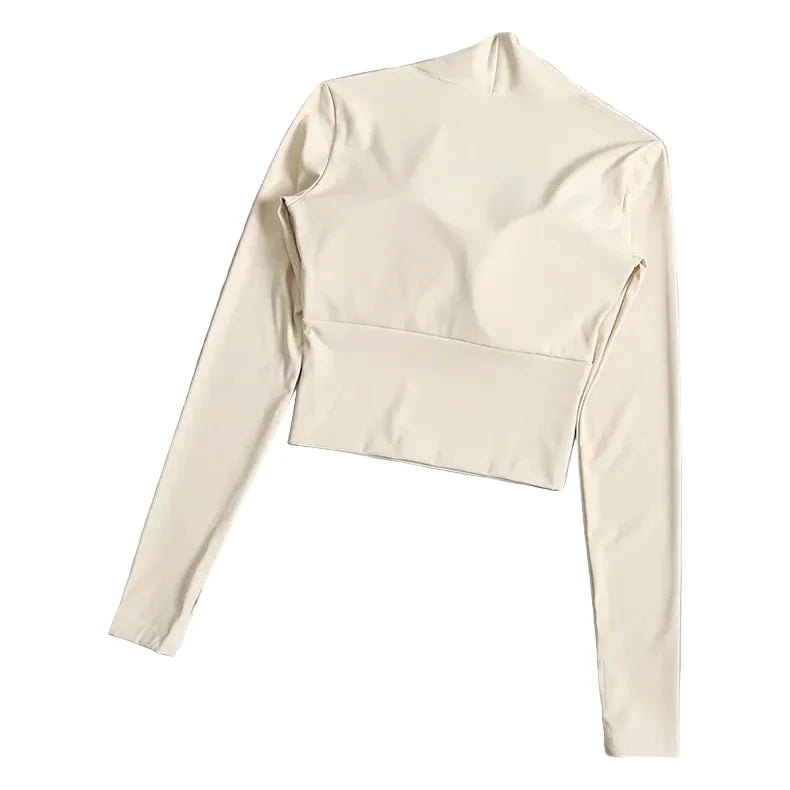 Elegant Long Sleeve Yoga Workout Top
