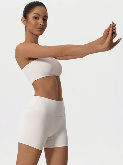 Strapless Two-Piece Workout Set